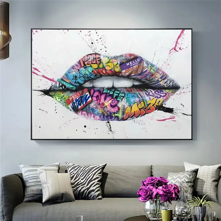 Lips Art-Canvas Pop Art